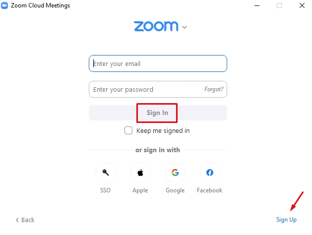 como criar uma reunião no Zoom pelo computador passo 1